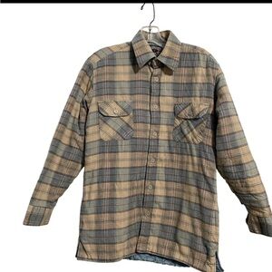 Vintage Men's country touch plaid shirt jacket size medium grunge indiesleeze